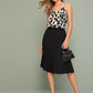Leopard Print Cami Top & Pleated Skirt