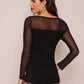Contrast Mesh Slim Fit Tee