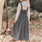 Contrast Lace Ruffle Trim Pinafore Dress