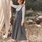 Contrast Lace Ruffle Trim Pinafore Dress