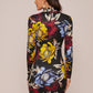 Mock-neck Floral Bodycon Dress