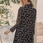 Sweetheart Neck Knot Floral A-line Dress
