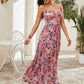 Allover Print Tiered Maxi Dress