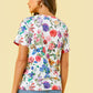 Short Sleeve Floral Print Tee