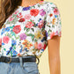 Short Sleeve Floral Print Tee