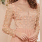 Applique Mesh Overlay Dress