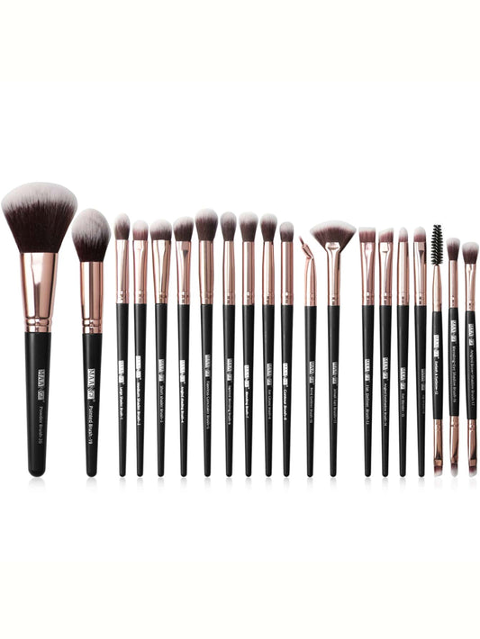 20pcs Duo-fiber Makeup Brush Set