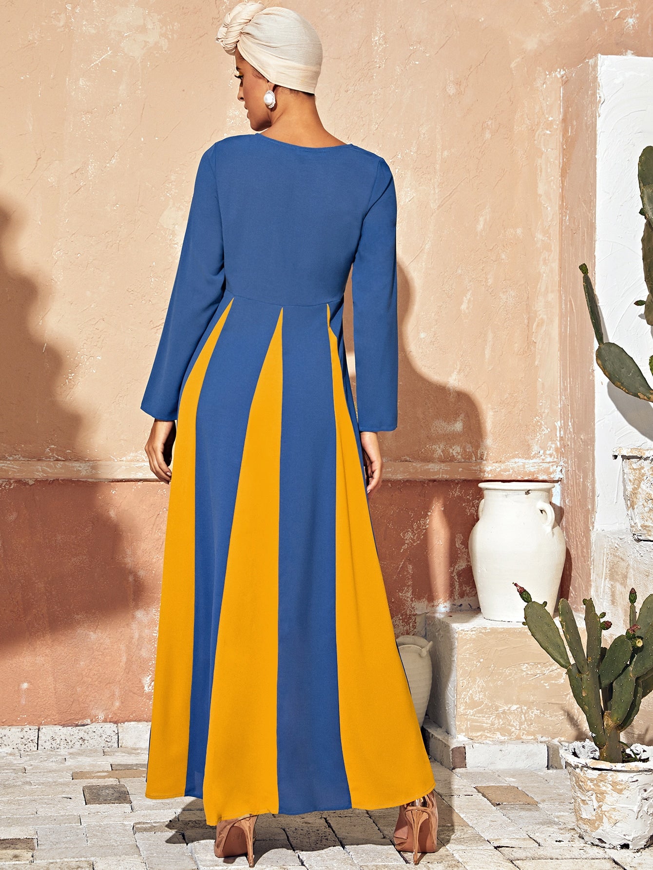 Tribal Embroidery Godet Maxi Dress Amy's Cart Tribal Embroidery Godet Maxi Dress Amy's Cart