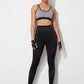 Wide Waistband Solid Sports Leggings