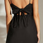 Tie Back Button Front Cami Dress