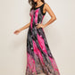 Tribal Print Maxi A-line Dress