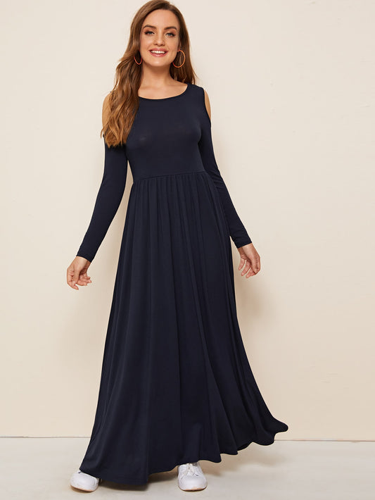 Cold Shoulder Maxi Dress