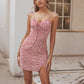 Floral Tie Shoulder V-cut Hem Cami Sundress