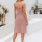 Amy's Cart Button Front Belted Cami Dress