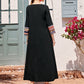 Square Neck Tribal Print Smock Dress
