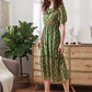 Floral Print Ruffle Hem Dress