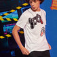 Men Game Console & Letter Graphic Tee