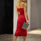 One Shoulder Ruched Dress