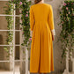 Contrast Lace Panel A-line Dress