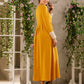 Contrast Lace Panel A-line Dress