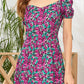 Split Hem Allover Floral Print Dress