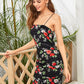 Ruched Floral Print Cami Dress