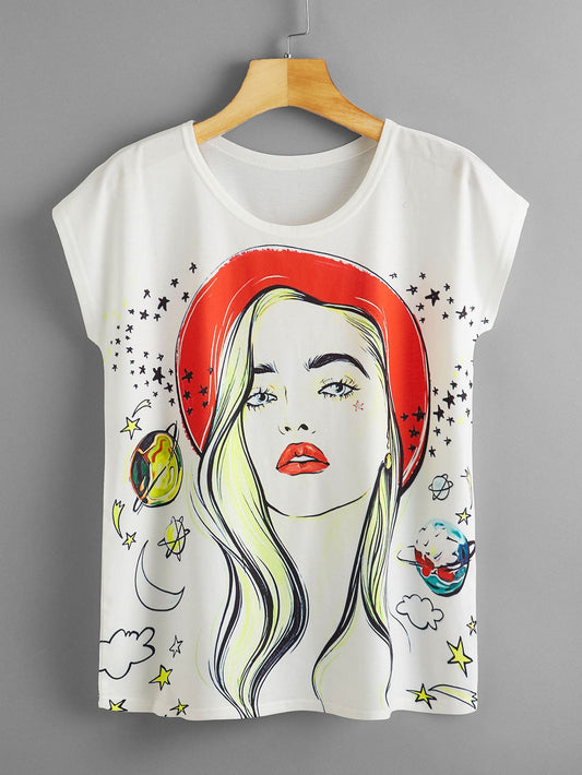 Figure Graphic Crew Neck Tee