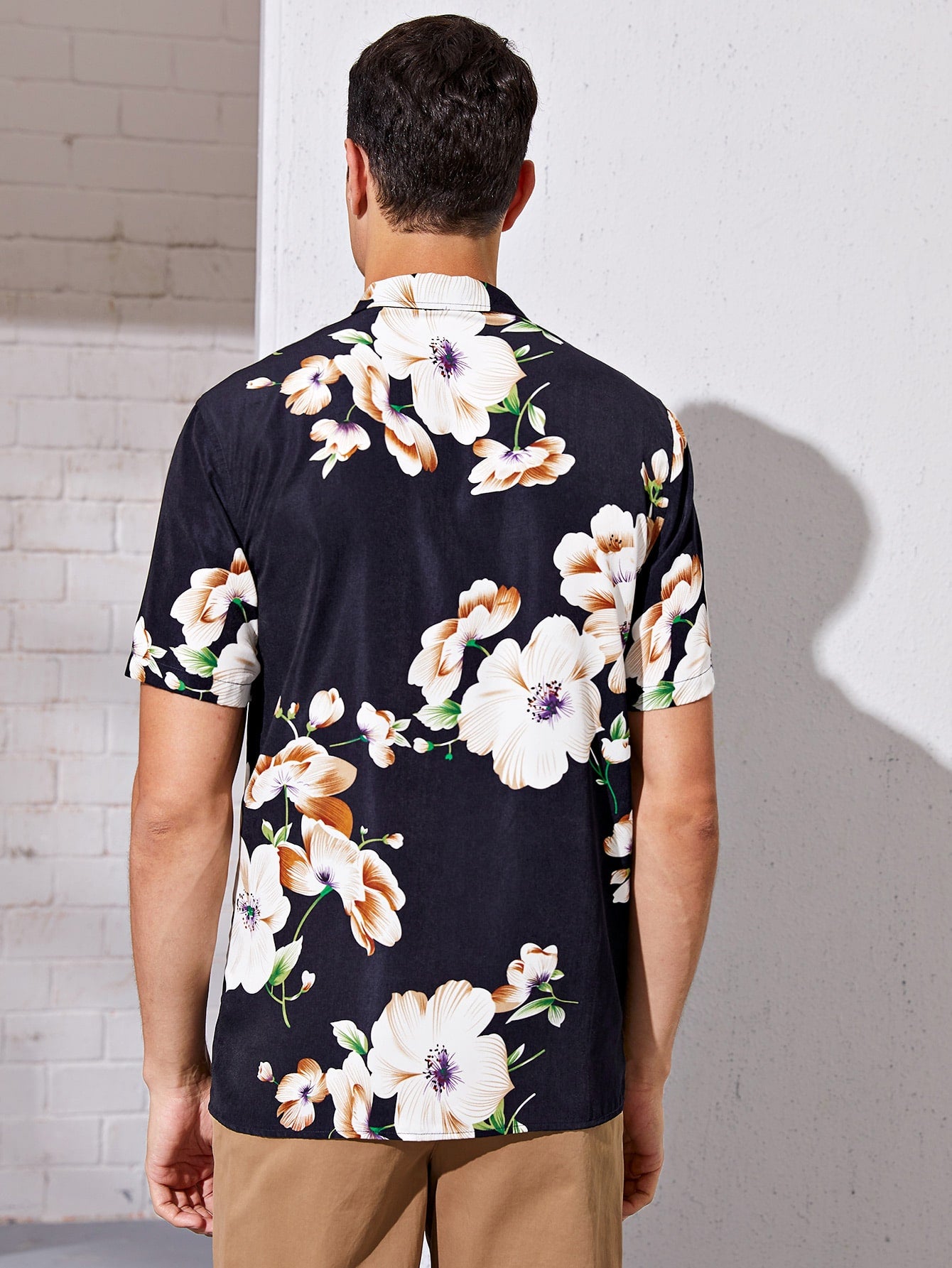 Men Floral Print Shirt