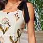 Floral Print Knotted Cami Dress