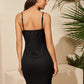 Rib-knit Button Front Mini Cami Dress