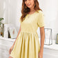 Round Neck Short Dress
