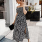 Floral Print Smocked Bodice Bardot Dress