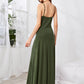 Tie Front Ruched Cami Dress