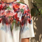 Men Floral Melting Print Tee