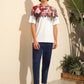 Men Floral Melting Print Tee