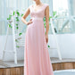 Guipure Lace Bodice Chiffon Dress