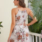 Floral Halter Flowy Mini Dress