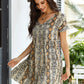 Snakeskin Print Smock Dress