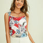 Cowl Neck Floral Print Top