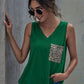 Leopard Pocket Patched Tank Top