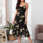 Ruffle Hem Floral Print Cami Dress