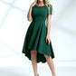 Miusol Lace Yoke High Low Hem Dress
