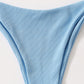 Rib V Wired Tie Side Bikini Swimsuit