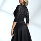 Zip Back Lace Bodice Dress