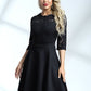 Zip Back Lace Bodice Dress
