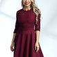 Zip Back Lace Bodice Dress
