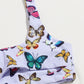 Butterfly Print Cut-out Bikini Swimsuit