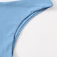 Solid Adjustable Strap Bikini Swimsuit