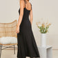 Tie Shoulder Solid Cami Dress