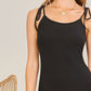 Tie Shoulder Solid Cami Dress